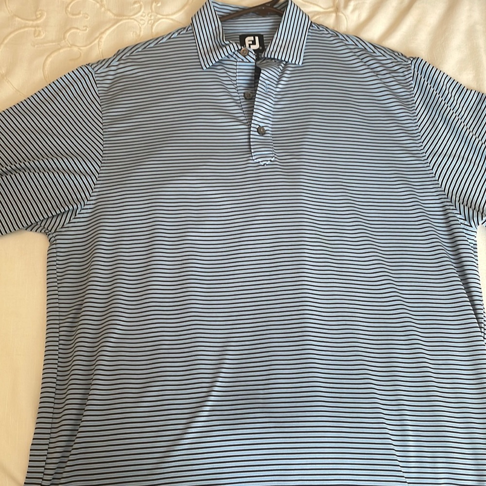 Men’s Striped Footjoy Golf Shirt